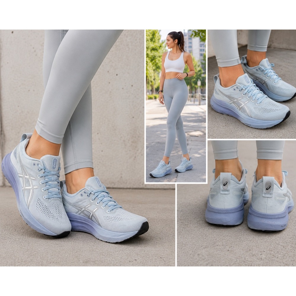 Asics Gel-Kayano 31 Womens Running Shoes Light Blue Mist Pale Mint 1012B670